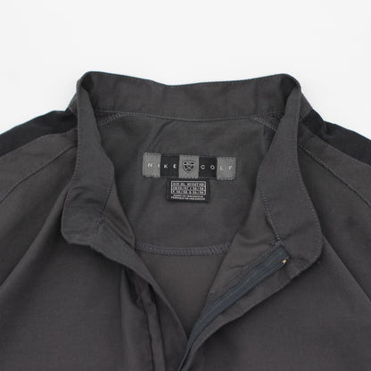 Nike Grey/Black Quarter Zip Windbreaker (XL)