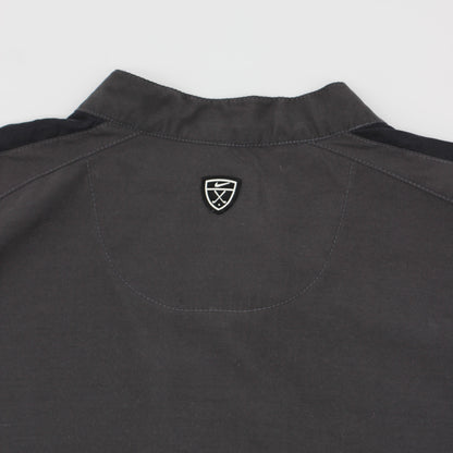 Nike Grey/Black Quarter Zip Windbreaker (XL)