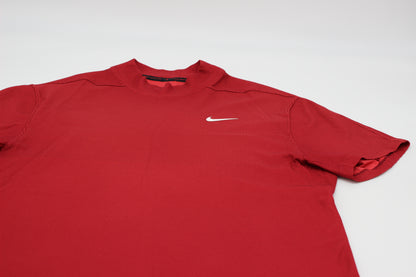 Nike Tiger Woods Red Mock Neck Golf Top (L)