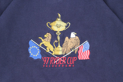 Glenmuir 1997 Ryder Cup Team Europe Navy Crewneck Jumper (XL)