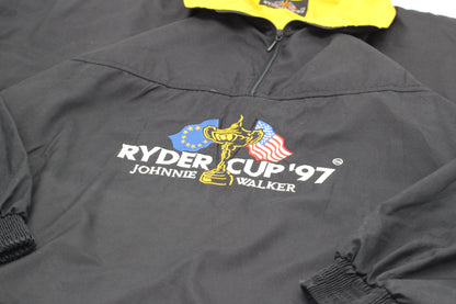 Rare 1997 Ryder Cup Black/Yellow Quarterzip Windbreaker (L/XL) - Generation Mulligan