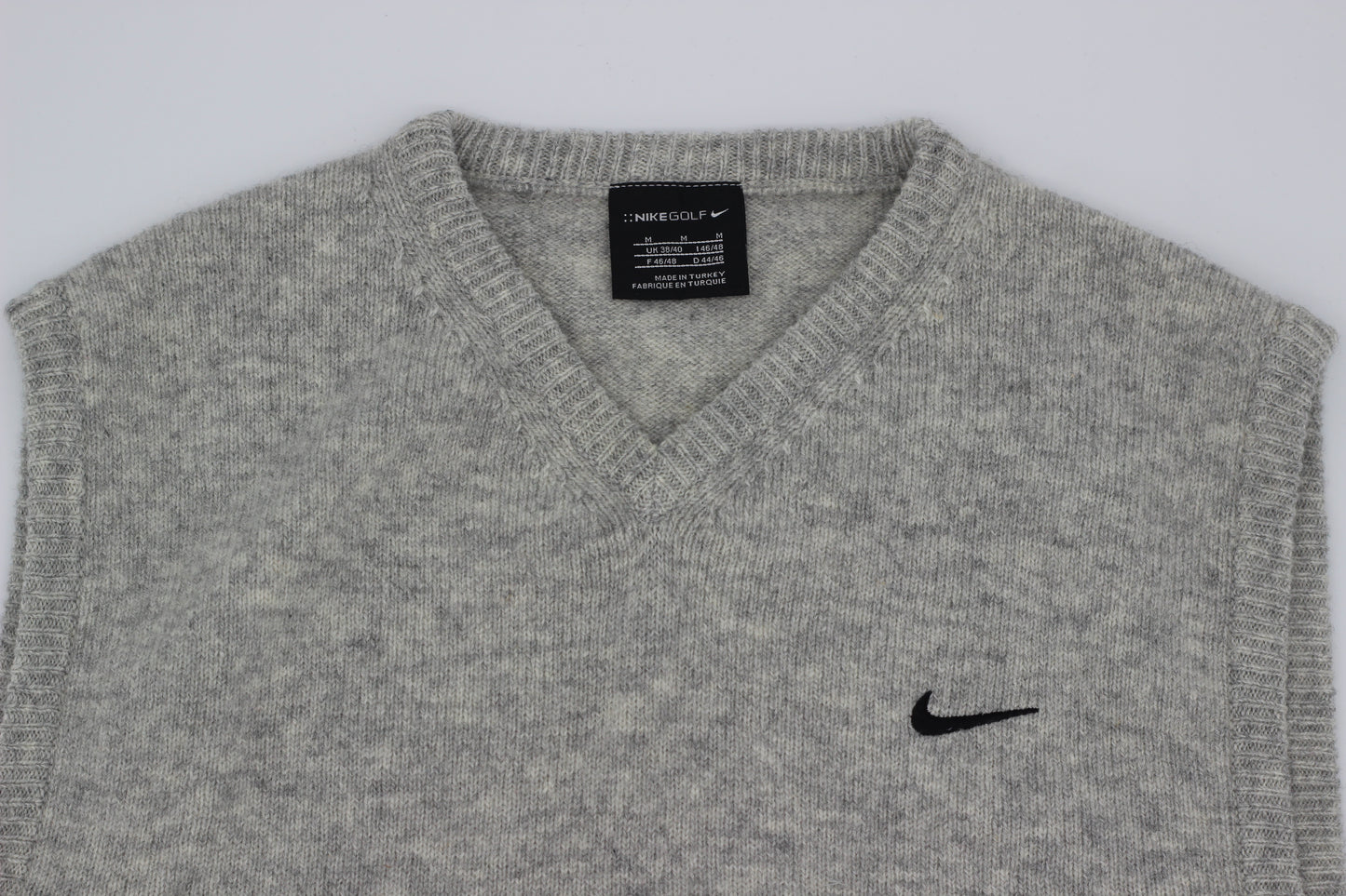 Nike Grey Woollen Golf Vest (M)