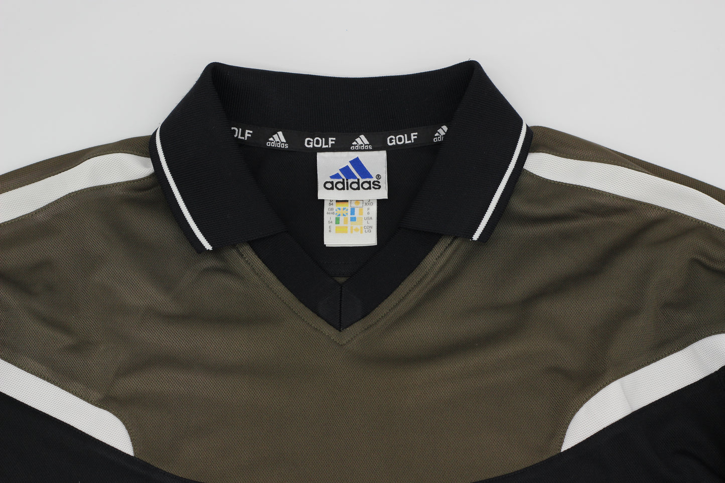 Adidas Black/Gold Polo-Shirt (XL)