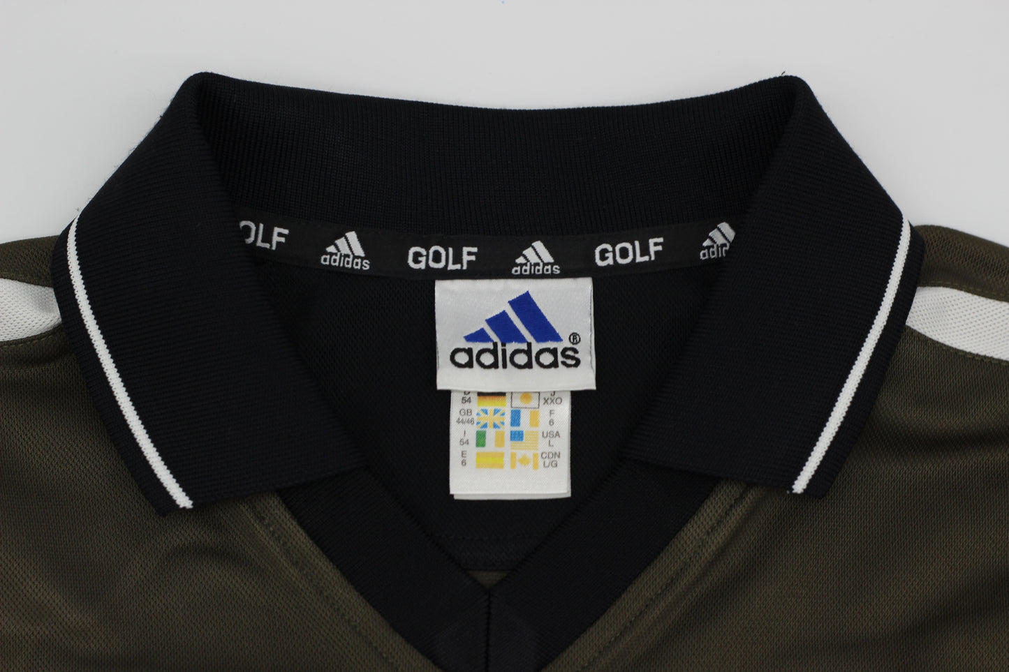 Adidas Black/Gold Polo-Shirt (XL)