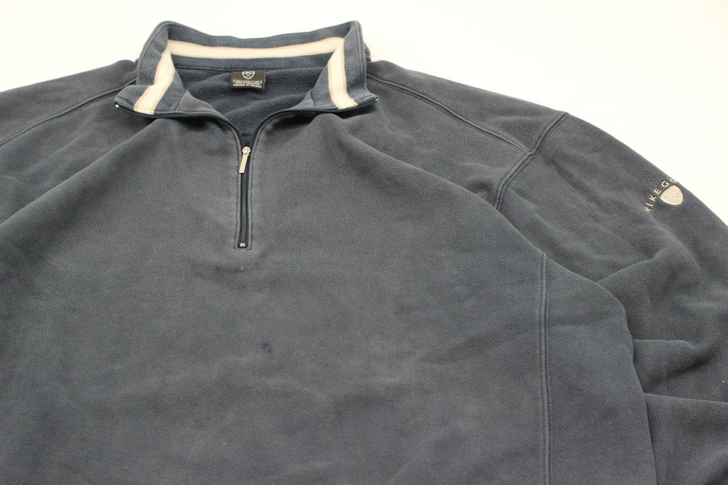 Nike Navy Quarter Zip Jumper (XL)