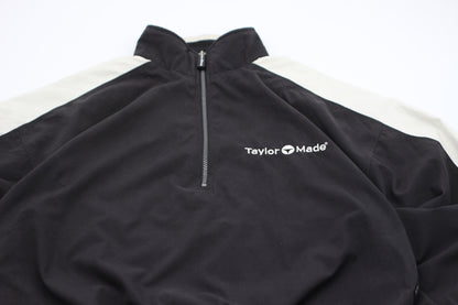 Taylormade Black/White Quarter Zip Windbreaker (M)