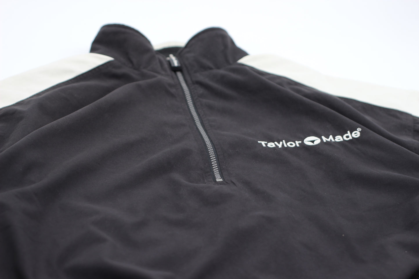 Taylormade Black/White Quarter Zip Windbreaker (M)