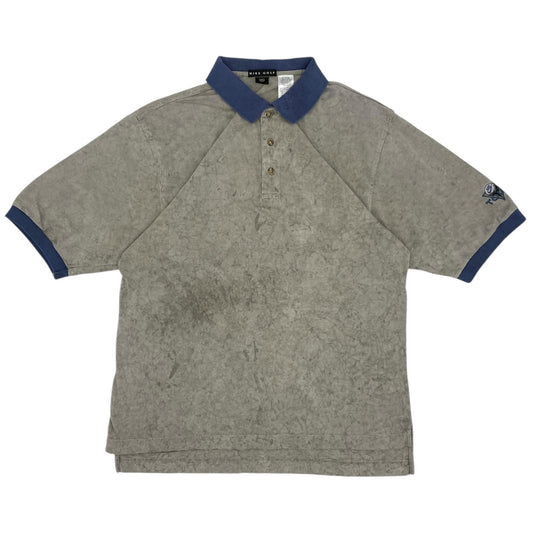 Nike Tour Grey/Blue Marble Pattern Polo-Shirt (M)