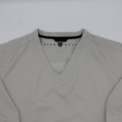 Nike Beige Short Sleeve Windbreaker (XL)