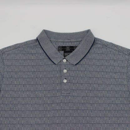 Nike Grey Patterned Polo-Shirt (XL)