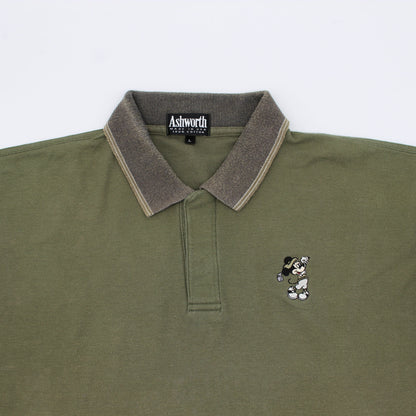 Ashworth x Disney Green/Grey Polo-Shirt (L)