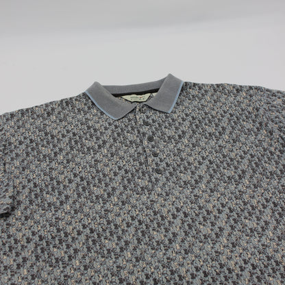 Reebok Grey Abstract Polo-Shirt (L)