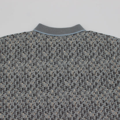 Reebok Grey Abstract Polo-Shirt (L)