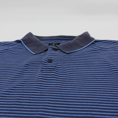 Nike Blue/Black Striped Polo-Shirt (M)