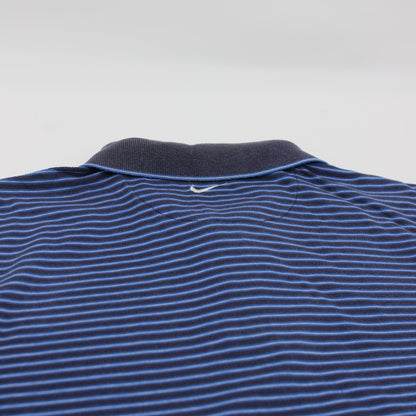 Nike Blue/Black Striped Polo-Shirt (M)