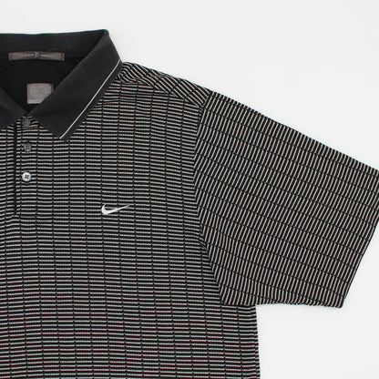 Nike Tiger Woods Black/White Abstract Polo-Shirt (M)