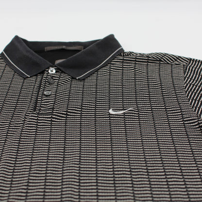 Nike Tiger Woods Black/White Abstract Polo-Shirt (M)