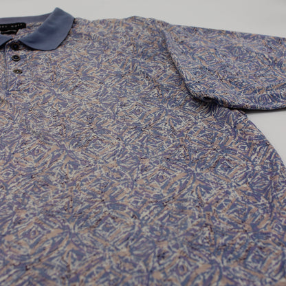 Nike Abstract Purple/Blue Camo Polo-Shirt (L)