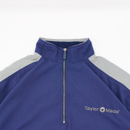 TaylorMade Navy/Grey Quarter Zip Windbreaker (L)