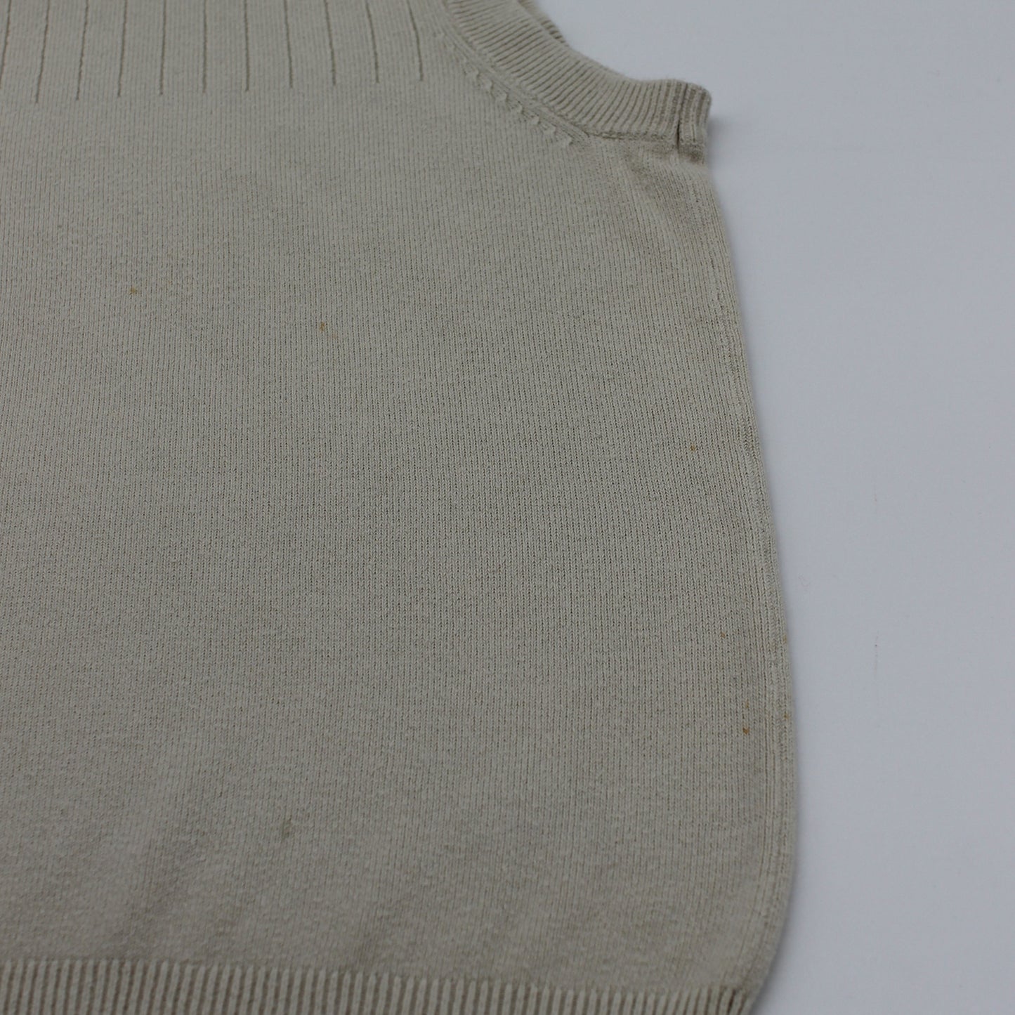 Adidas Beige/Black Golf Vest (S)