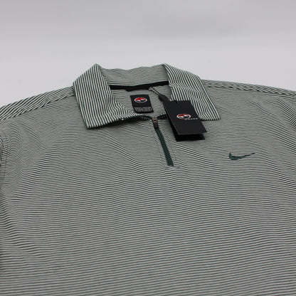 Nike Tiger Woods Yin Yang Green/White Striped Polo-Shirt with Tags (XL)