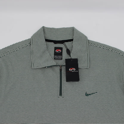 Nike Tiger Woods Yin Yang Green/White Striped Polo-Shirt with Tags (XL)