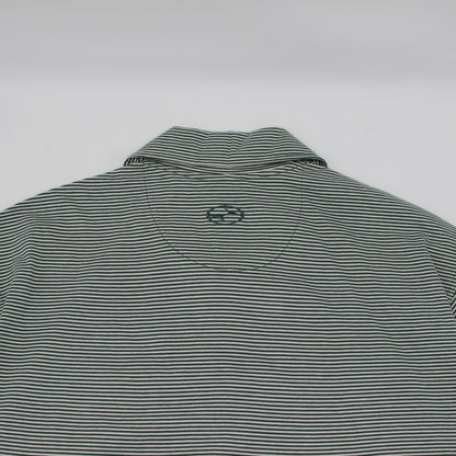 Nike Tiger Woods Yin Yang Green/White Striped Polo-Shirt with Tags (XL)
