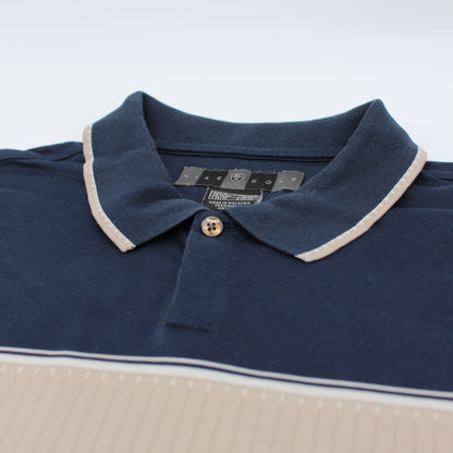 Nike Navy/Beige Polo-Shirt (XL)