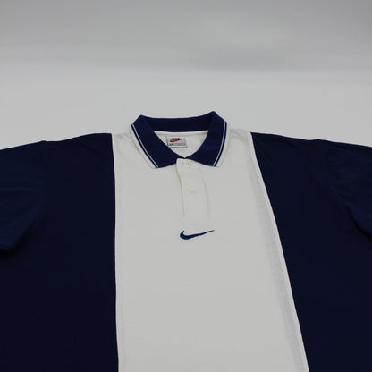 Nike Blue/White Polo-Shirt (L)