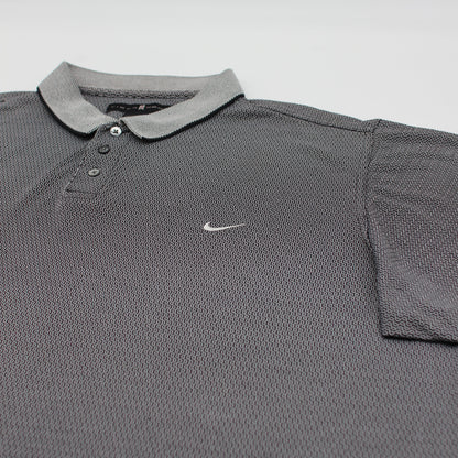 Nike Tiger Woods Black/Grey Patterned Polo-Shirt (XL)