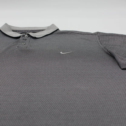 Nike Tiger Woods Black/Grey Patterned Polo-Shirt (XL)