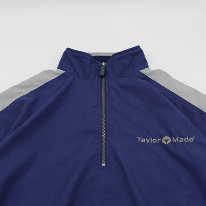 Taylormade Blue/Grey Quarter Zip Windbreaker (M)