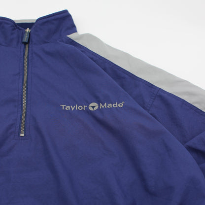 Taylormade Blue/Grey Quarter Zip Windbreaker (M)