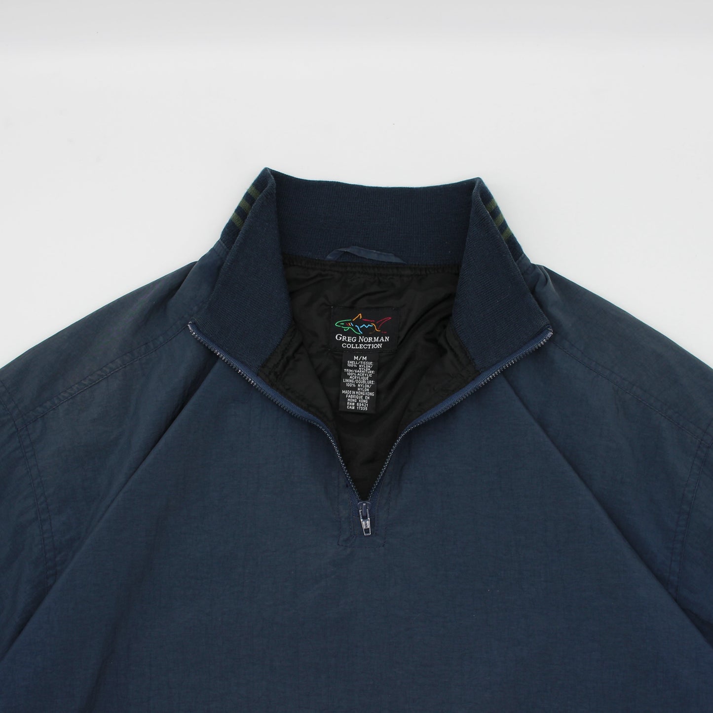 Greg Norman Navy Quarter Zip Windbreaker (M)