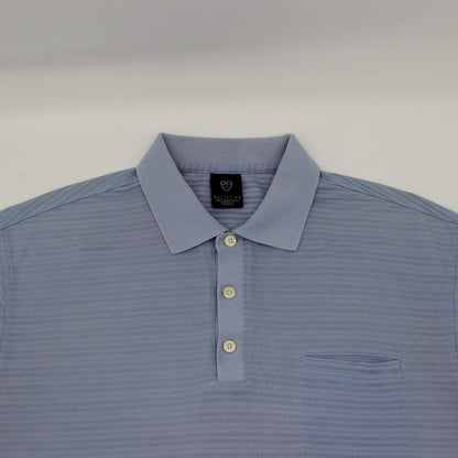 Nike Light Blue Striped Polo-Shirt (L)