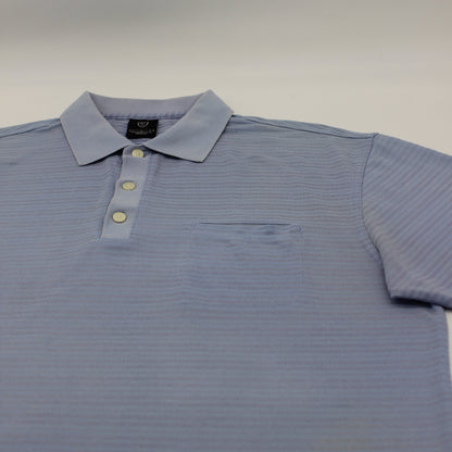 Nike Light Blue Striped Polo-Shirt (L)