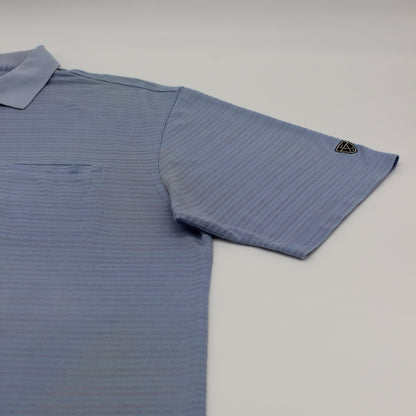 Nike Light Blue Striped Polo-Shirt (L)