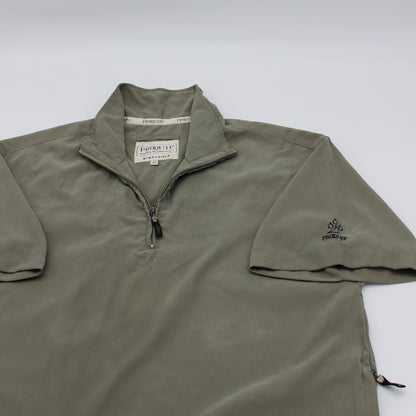 Pro-Quip Khaki Green Short Sleeved Windbreaker (M)