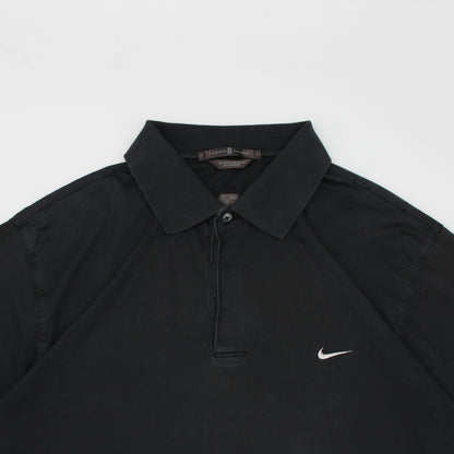Nike Tiger Woods Black Long Sleeve Polo-Shirt (L)