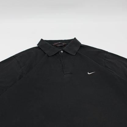 Nike Tiger Woods Black Long Sleeve Polo-Shirt (L)