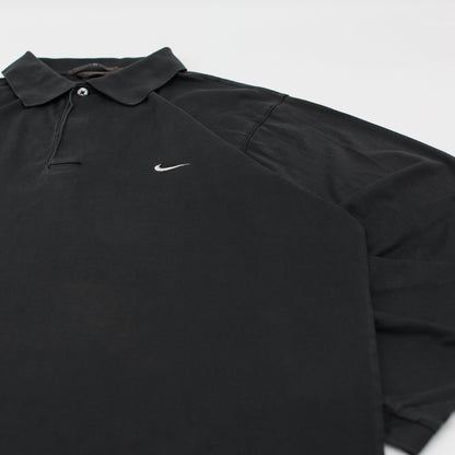 Nike Tiger Woods Black Long Sleeve Polo-Shirt (L)