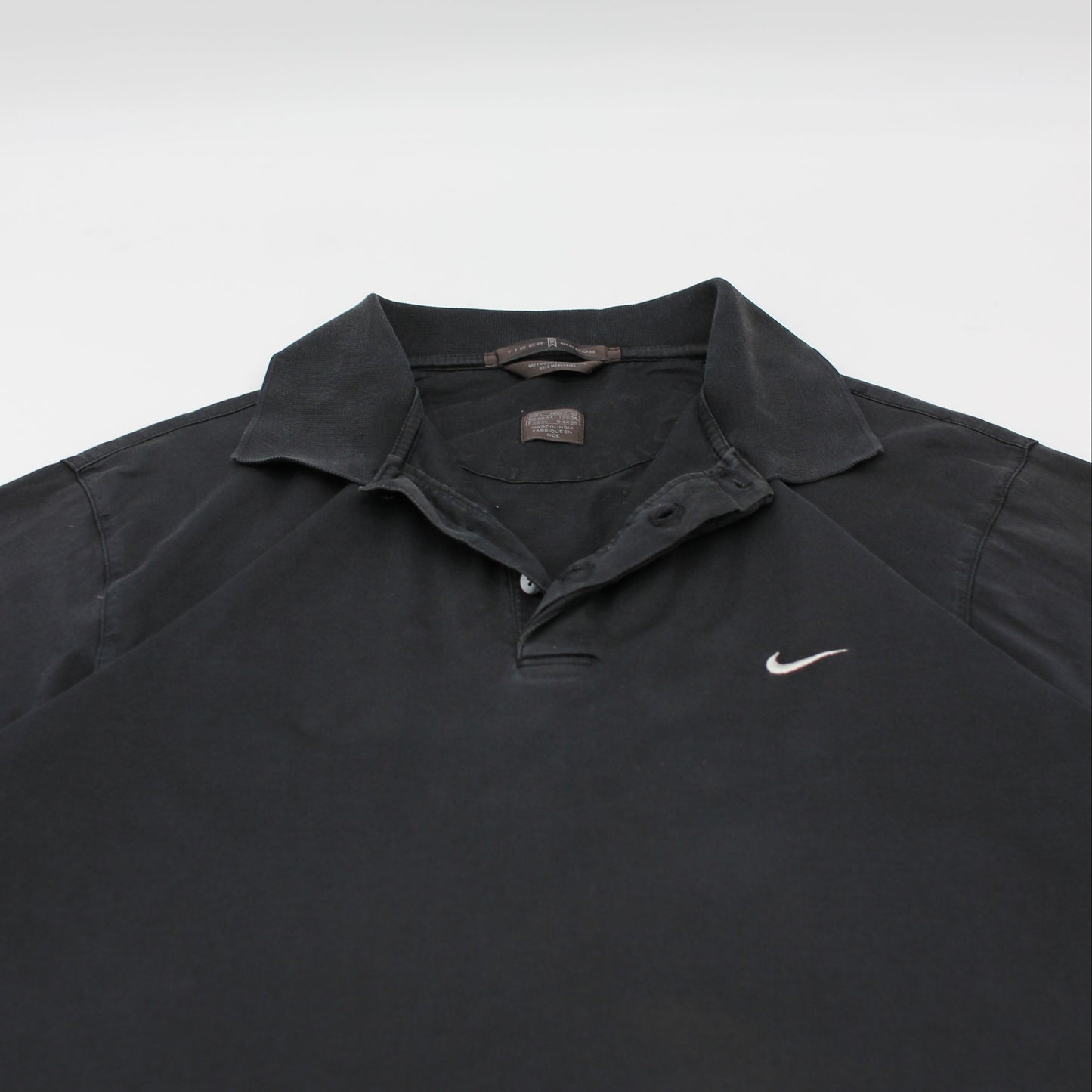 Nike Tiger Woods Black Long Sleeve Polo-Shirt (L)