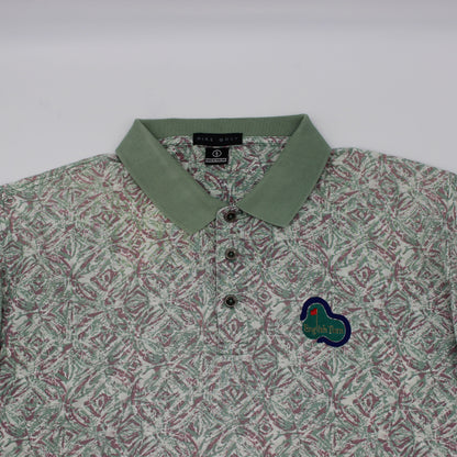 Nike Abstract Green/White Camo ‘English Turn’ Polo-Shirt (L)