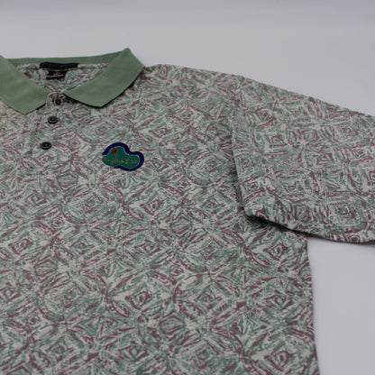 Nike Abstract Green/White Camo ‘English Turn’ Polo-Shirt (L)