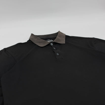 Nike Long Sleeve Black/Grey Polo (S)