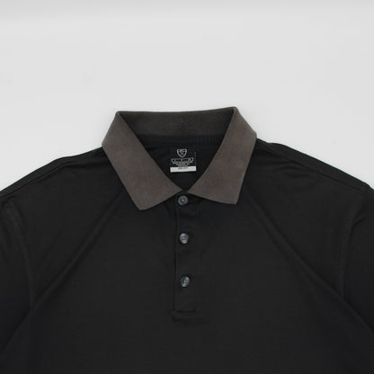 Nike Long Sleeve Black/Grey Polo (S)