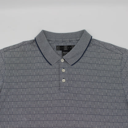 Nike Grey Chequered Polo-Shirt (L)