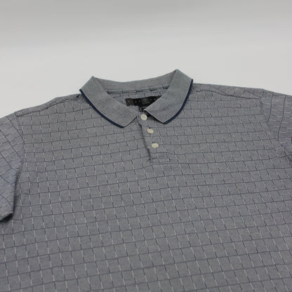 Nike Grey Chequered Polo-Shirt (L)