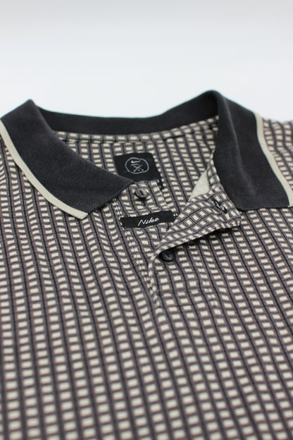 Nike Disney Black/White Chequered Polo-Shirt (XL)