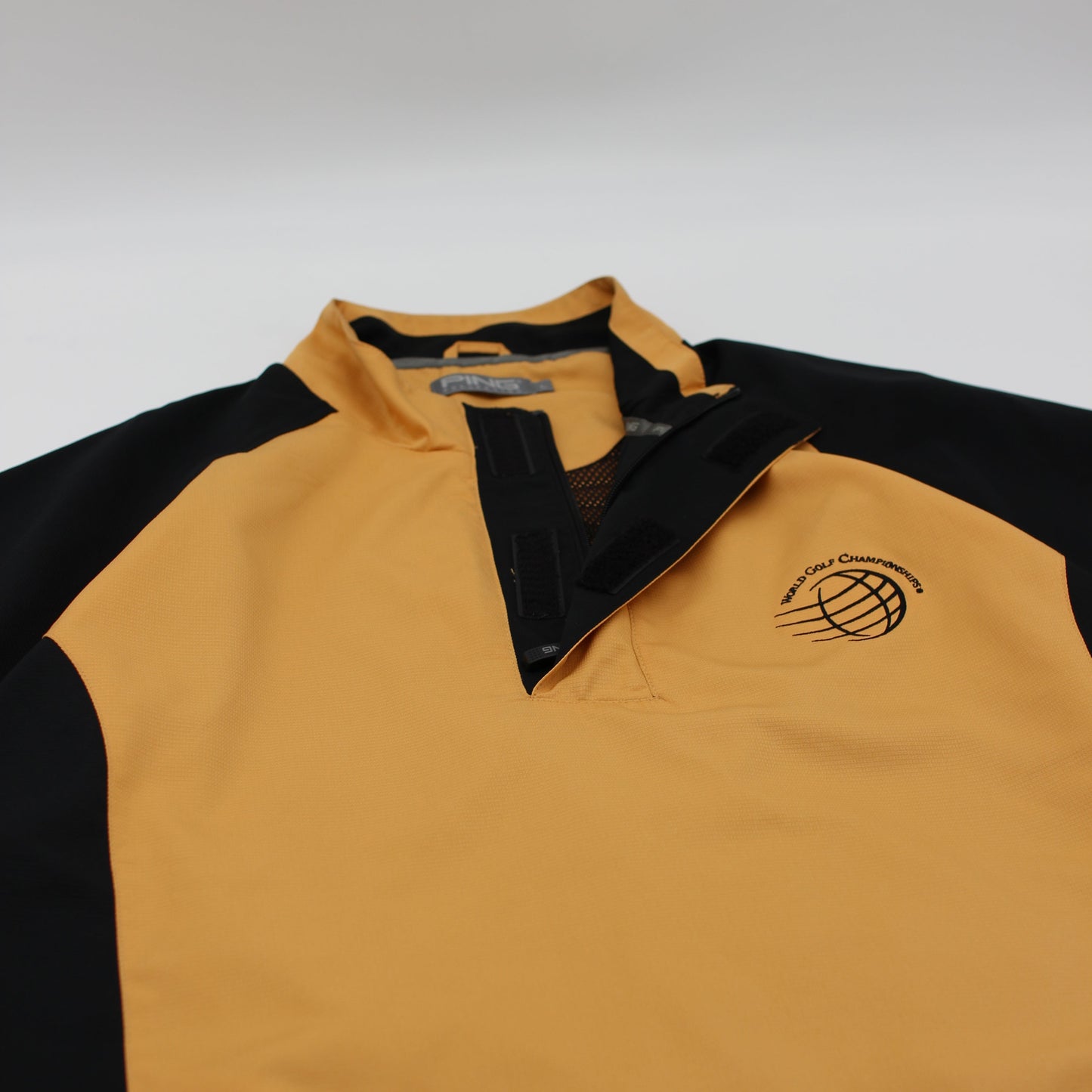 Ping ‘World Golf Championships’ Yellow/Black Quarter Zip Jacket (L)